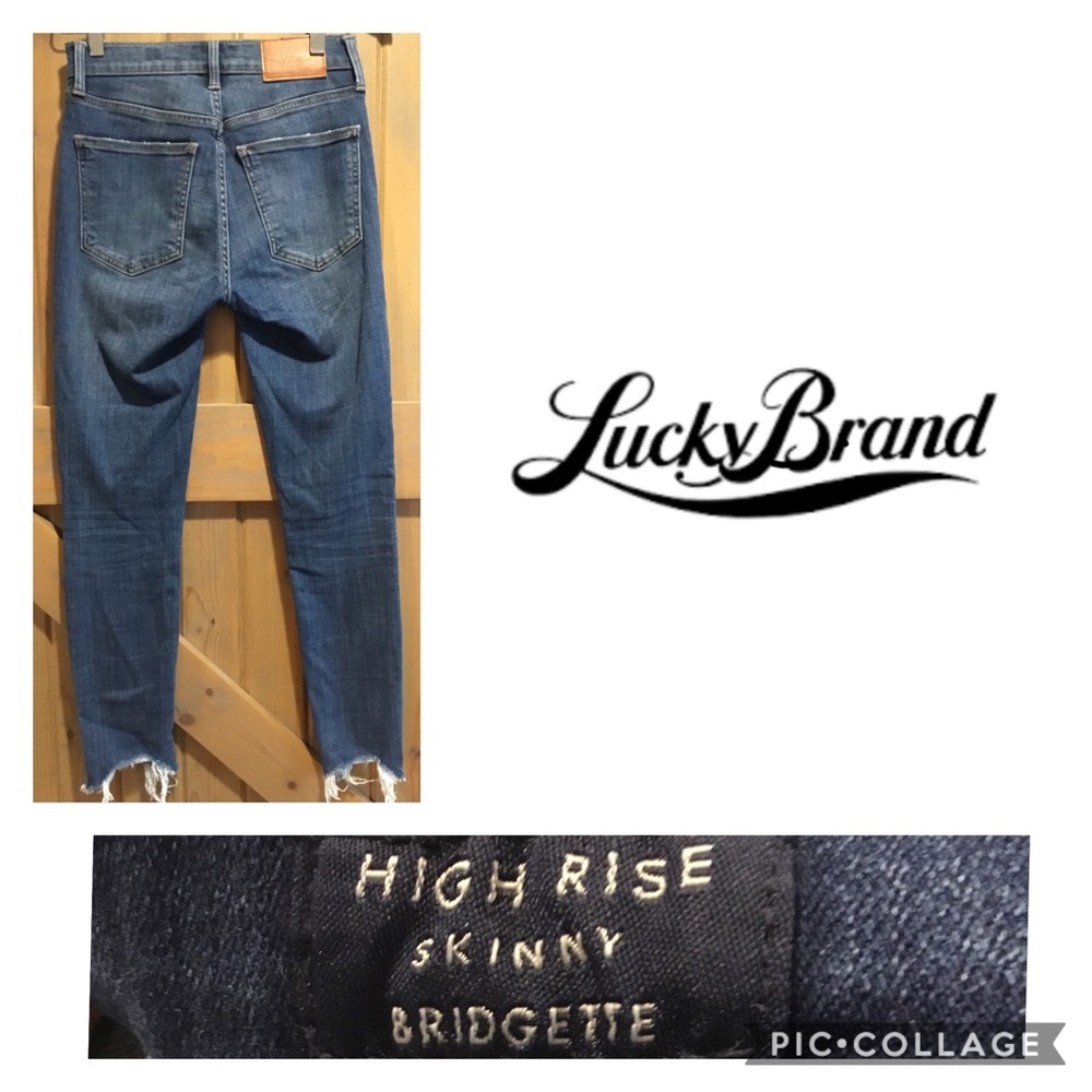 Sz 2 Lucky Brand Bridgette High Rise Skinny Jeans